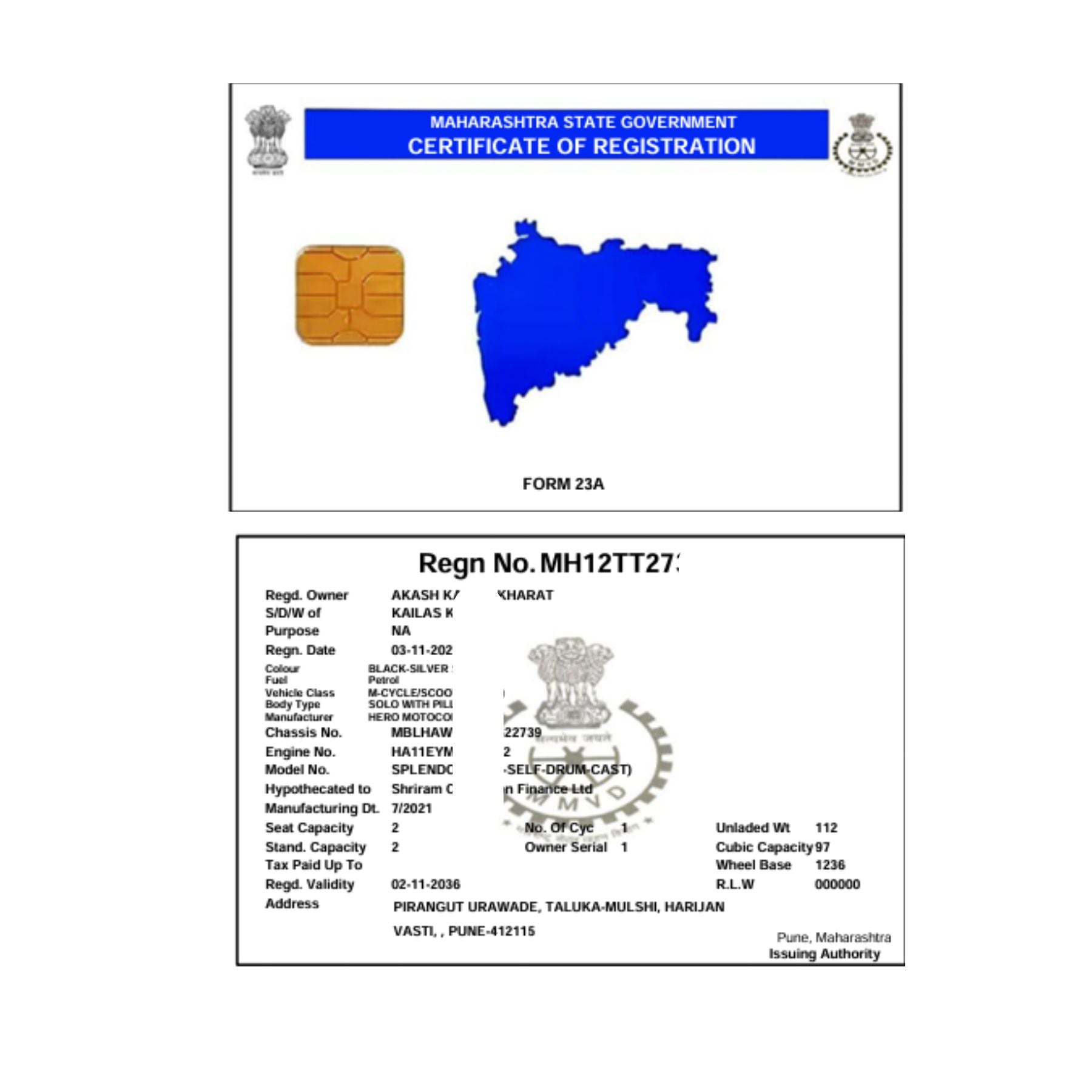 RC PDF (Maharastra)